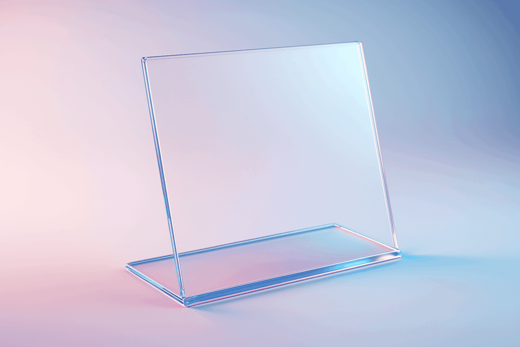 presentoir en plexiglas
