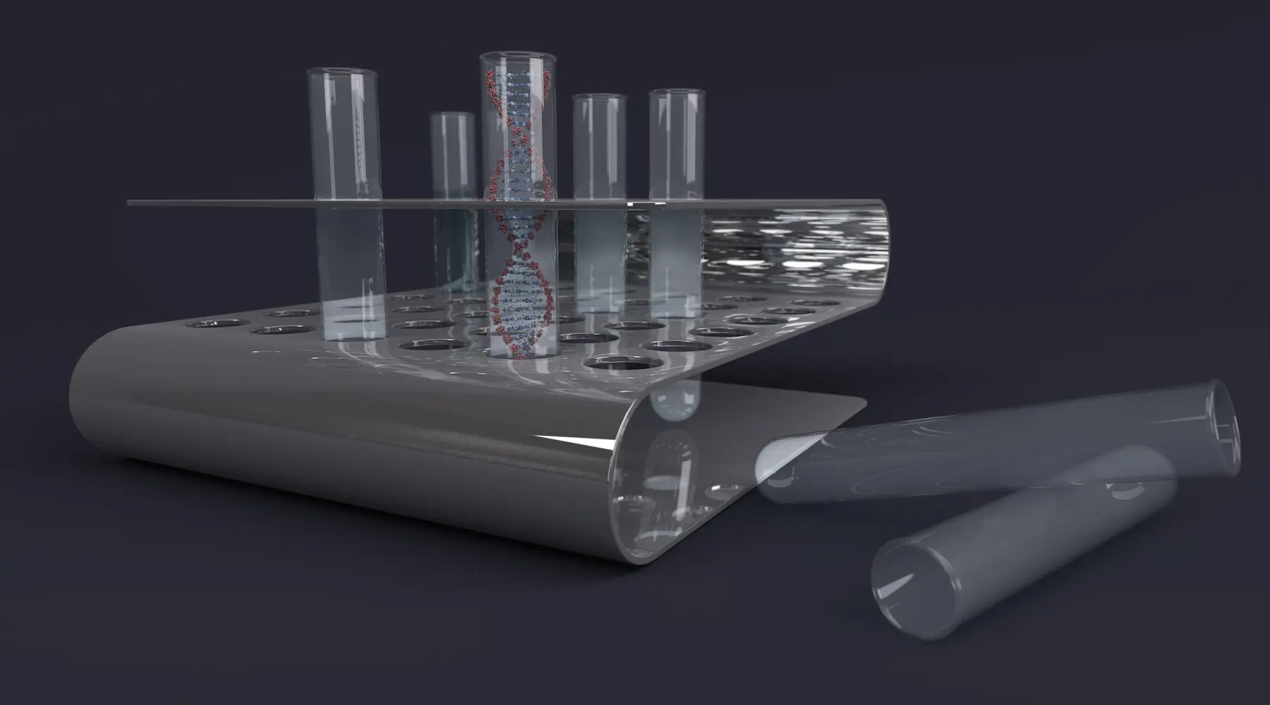 Formage sous vide : supports de laboratoire pour éprouvettes d’ADN