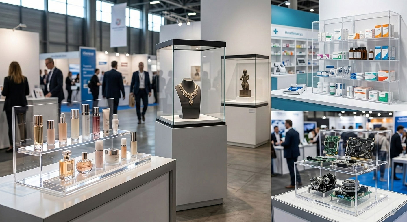 Applications professionnelles des présentoirs en plexiglas
