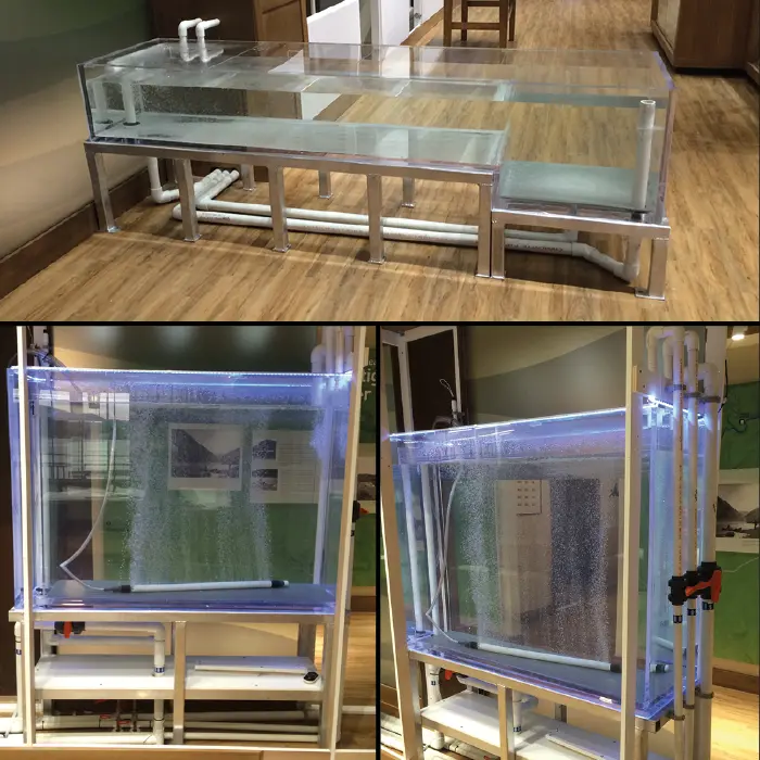 conception aquarium plexiglass